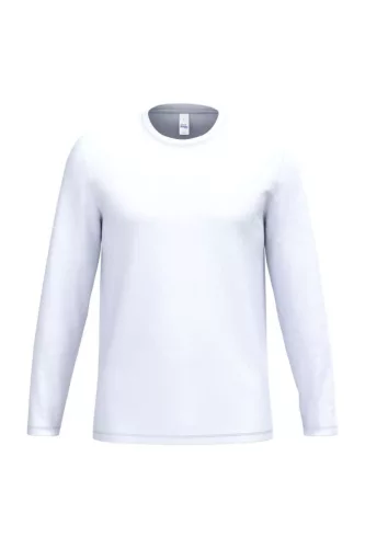 iDeal Basic IB323 unisex hosszú ujjú póló ideal white színben