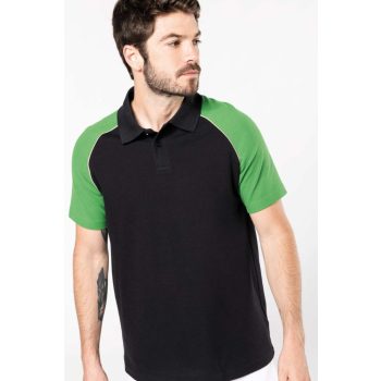 Kariban KA226 kéttónusú galléros férfi póló