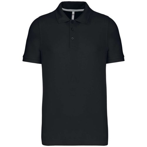 Kariban KA241 galléros férfi póló - black szín