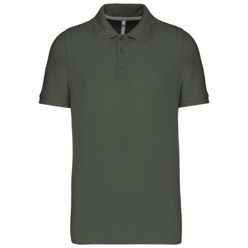 Kariban KA241 galléros férfi póló - dark khaki szín