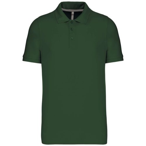 Kariban KA241 galléros férfi póló - forest green szín