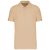 Kariban KA241 galléros férfi póló - light sand szín
