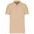 Kariban KA241 galléros férfi póló - light sand szín