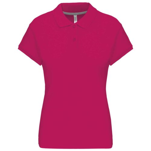 Kariban KA242 galléros női póló - fuchsia szín