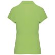 Kariban KA242 galléros női póló - lime szín
