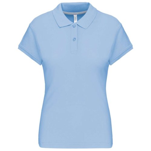 Kariban KA242 galléros női póló - sky blue szín