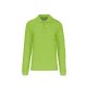 Kariban KA243 hosszú ujjú galléros férfi póló - lime szín