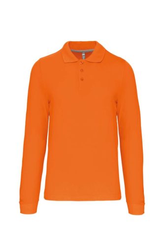 Kariban KA243 hosszú ujjú galléros férfi póló - orange szín