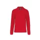 Kariban KA243 hosszú ujjú galléros férfi póló - red szín