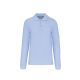 Kariban KA243 hosszú ujjú galléros férfi póló - sky blue szín
