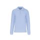 Kariban KA243 hosszú ujjú galléros férfi póló - sky blue szín