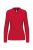 Kariban KA244 női hosszú ujjú galléros póló - red szín