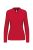 Kariban KA244 női hosszú ujjú galléros póló - red szín