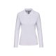 Kariban KA244 női hosszú ujjú galléros póló - white szín