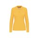 Kariban KA244 női hosszú ujjú galléros póló - yellow szín