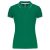 Kariban KA251 női galléros rövid ujjú póló - kelly green/light grey/white szín