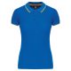 Kariban KA251 női galléros rövid ujjú póló - light royal blue/yellow/white szín