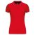 Kariban KA251 női galléros rövid ujjú póló - red/navy/white szín