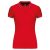 Kariban KA251 női galléros rövid ujjú póló - red/navy/white szín