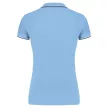 Kariban KA251 női galléros rövid ujjú póló - sky blue/navy/white szín