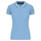 Kariban KA251 női galléros rövid ujjú póló - sky blue/navy/white szín