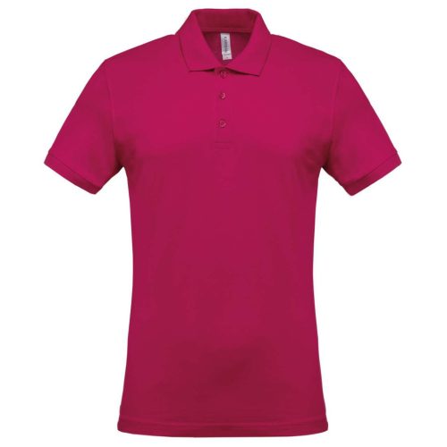 Kariban KA254 galléros férfi piqué póló - fuchsia szín