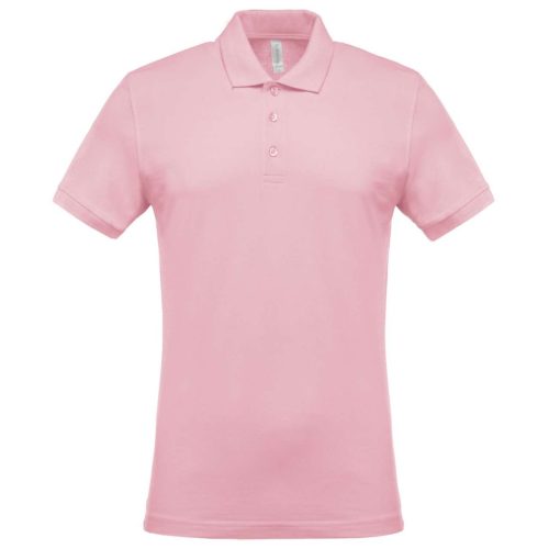 Kariban KA254 galléros férfi piqué póló - pale pink szín