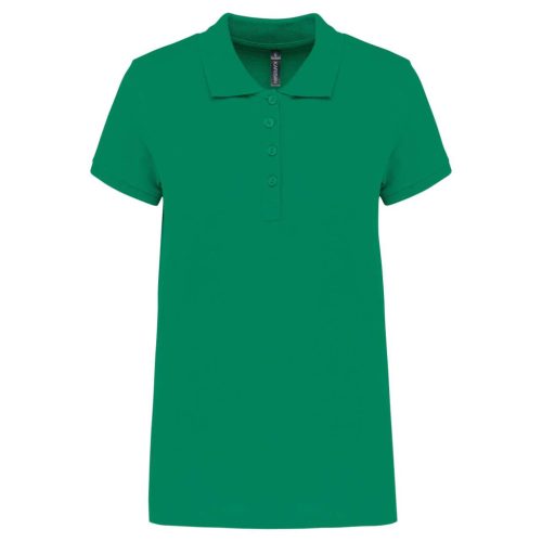 Kariban KA255 galléros női piqué póló - kelly green szín
