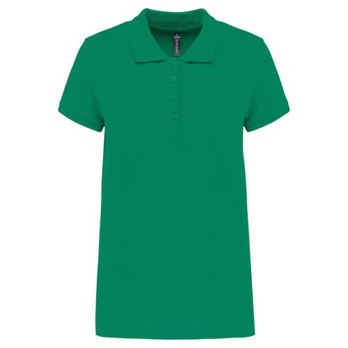 Kariban KA255 galléros női piqué póló - kelly green szín