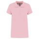 Kariban KA255 galléros női piqué póló - pale pink szín