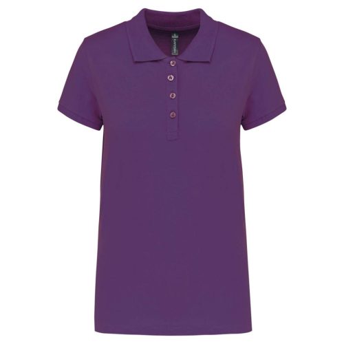 Kariban KA255 galléros női piqué póló - purple szín