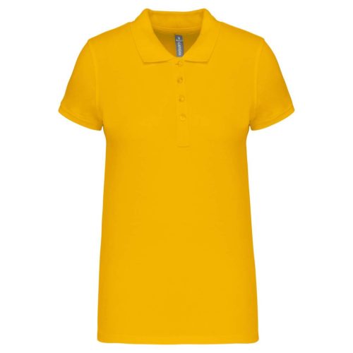 Kariban KA255 galléros női piqué póló - yellow szín