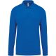 Kariban KA256 férfi hosszú ujjú galléros piqué póló - light royal blue szín