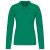 Kariban KA257 galléros hosszú ujjú női póló - kelly green szín