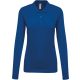 Kariban KA257 galléros hosszú ujjú női póló - light royal blue szín