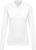 Kariban KA257 galléros hosszú ujjú női póló - white szín