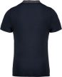 Kariban KA260 kéttónusú galléros férfi póló - navy/dark grey heather szín