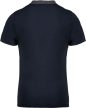 Kariban KA260 kéttónusú galléros férfi póló - navy/dark grey heather szín