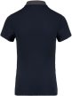 Kariban KA261 kéttónusú galléros női póló - navy/dark grey heather szín