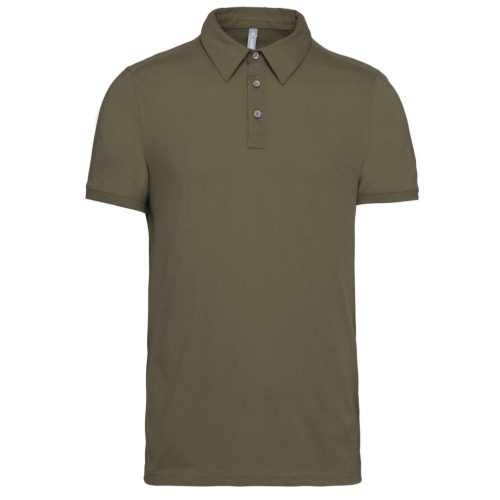 Kariban KA262 galléros férfi rövid ujjú póló - light khaki szín