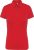 Kariban KA263 galléros női rövid ujjú póló - red szín