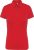 Kariban KA263 galléros női rövid ujjú póló - red szín