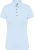 Kariban KA263 galléros női rövid ujjú póló - sky blue szín