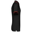 Kariban KA272 slimfit férfi galléros póló - black/red szín
