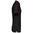 Kariban KA272 slimfit férfi galléros póló - black/red szín