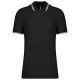 Kariban KA272 slimfit férfi galléros póló - black/white szín