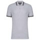 Kariban KA272 slimfit férfi galléros póló - Oxford grey/black szín