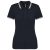 Kariban KA273 slimfit női galléros póló - navy/white szín
