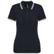 Kariban KA273 slimfit női galléros póló - navy/white szín