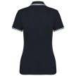 Kariban KA273 slimfit női galléros póló - navy/white szín